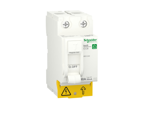 Диференційний Вимикач Навантаження Resi9 Schneider Electric 40 A, 30 Мa, 2P, Тип Ас